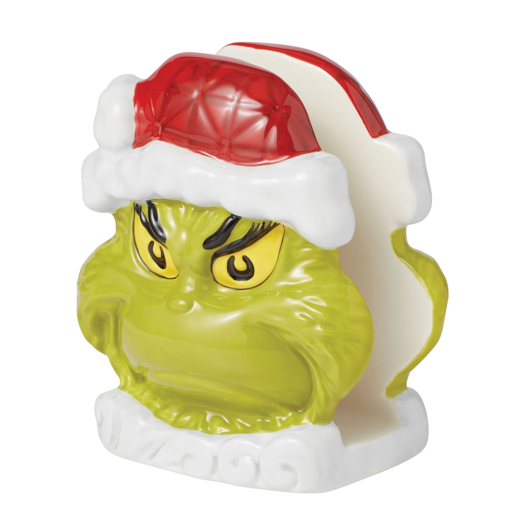 Festive Grinch Christmas Napkin Holder - Holiday Table Decor for Parties, Dinner & Seasonal Celebrations