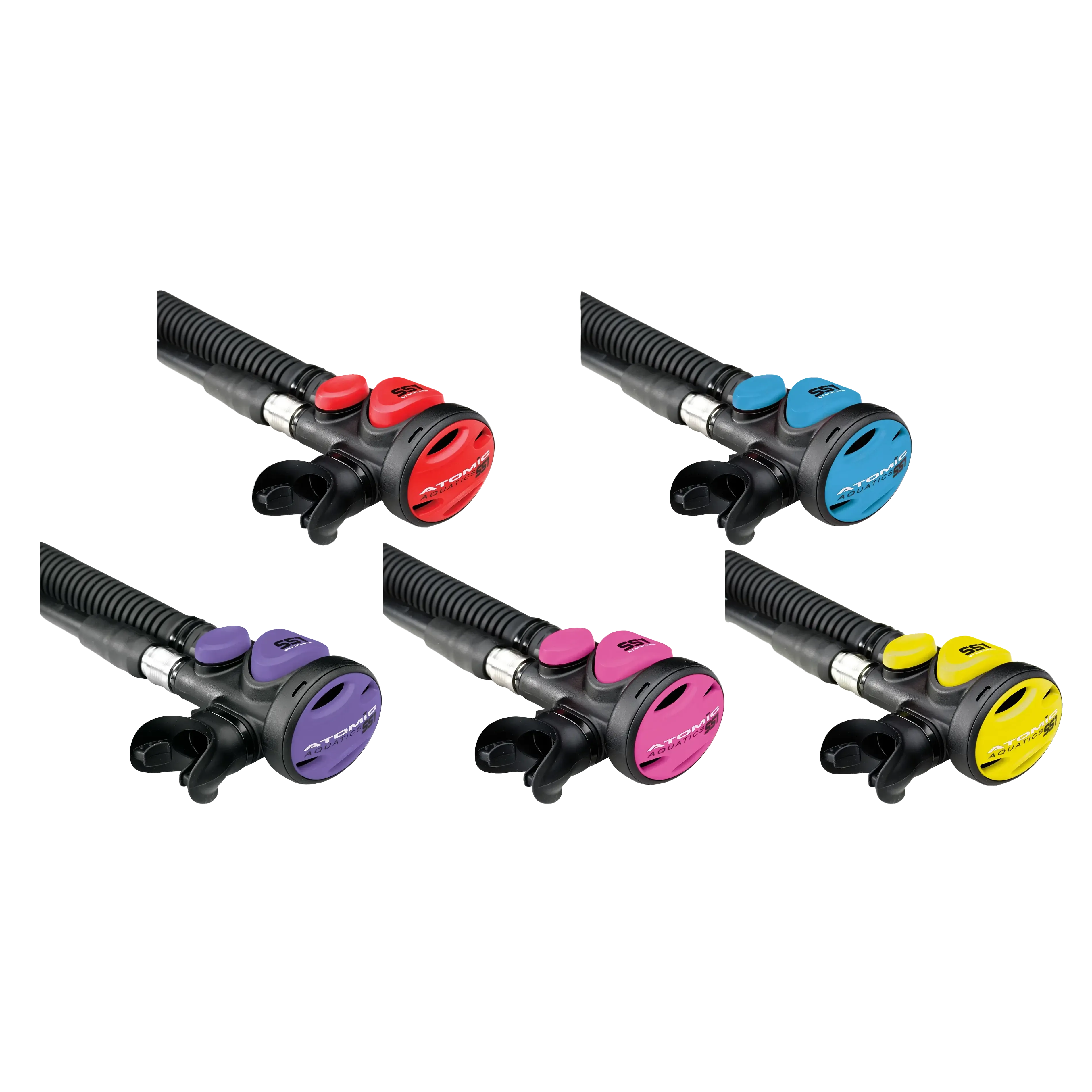 Atomic Aquatics SS1 Snorkel Color Kit - High Performance Snorkeling Gear for Scuba Diving & Water Sports | Perfect for Ocean Adventures, Pool Training & Beach Vacations