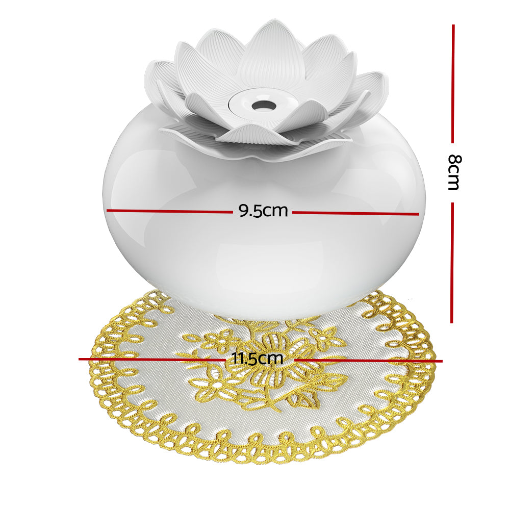 Devanti 200ml Aroma Diffuser - Ultrasonic Essential Oil Diffuser for Aromatherapy, Humidifier with 7 Color LED Lights, Perfect for Home, Office, Yoga & Spa Relaxation