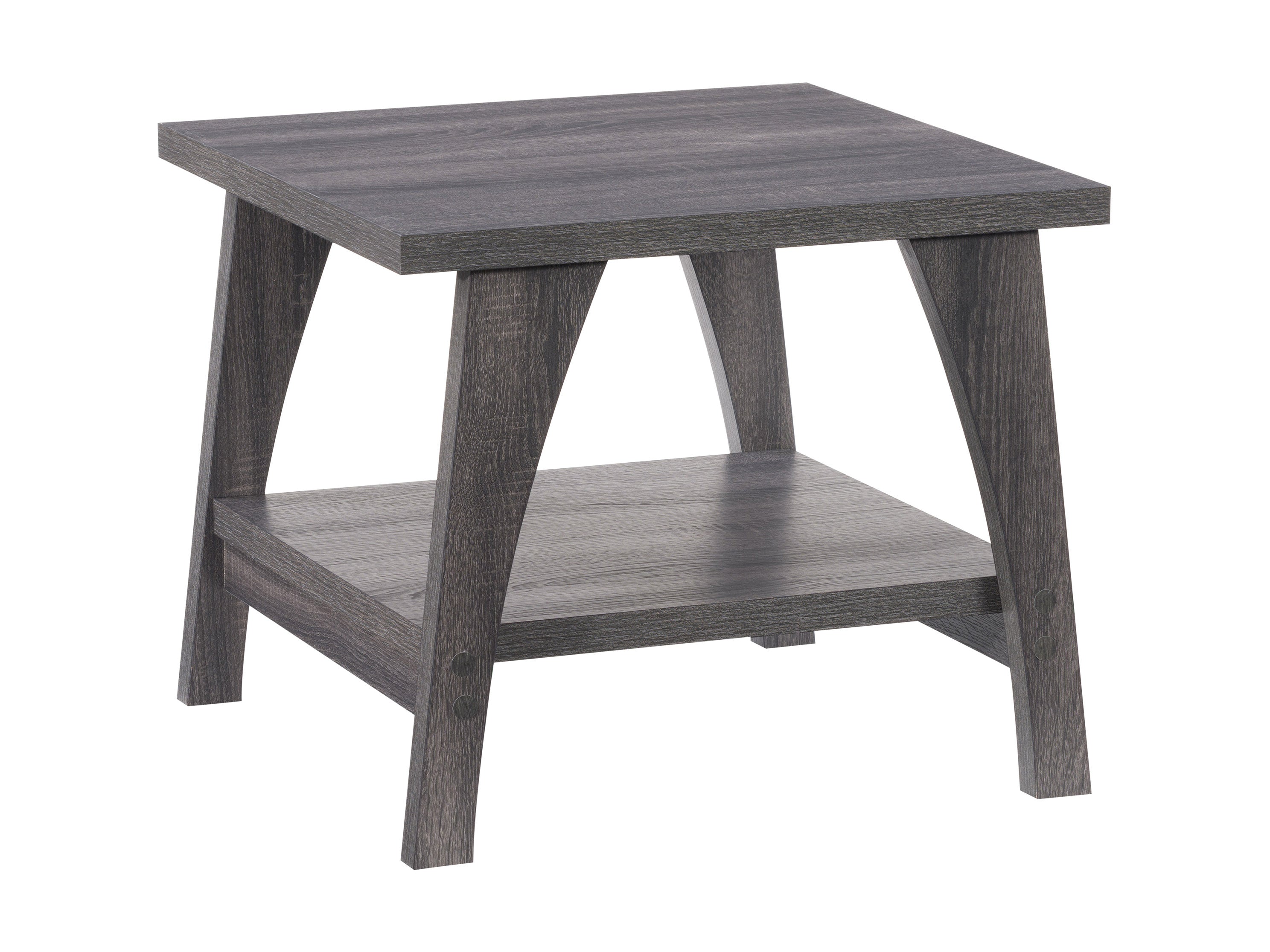 Modern Square End Table - Stylish & Sturdy Side Table for Living Room, Bedroom, or Office - Perfect for Lamps, Books & Decor