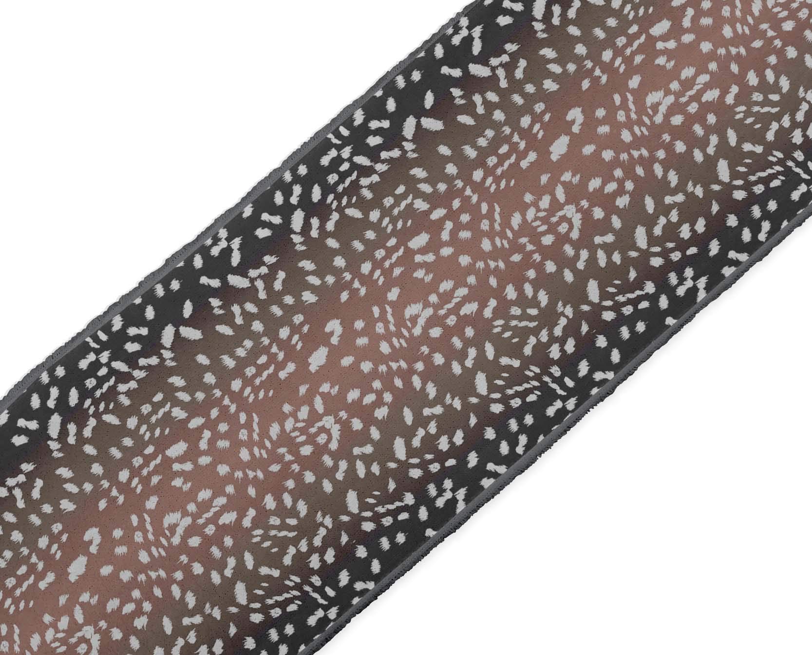 Orange Leopard Print Dupion Fabric Ribbon Trim - 4 Inch Wide, 9 Yard Length for Sewing, Crafts & DIY Accessories | Perfect for Costume Design, Home Decor & Gift Wrapping