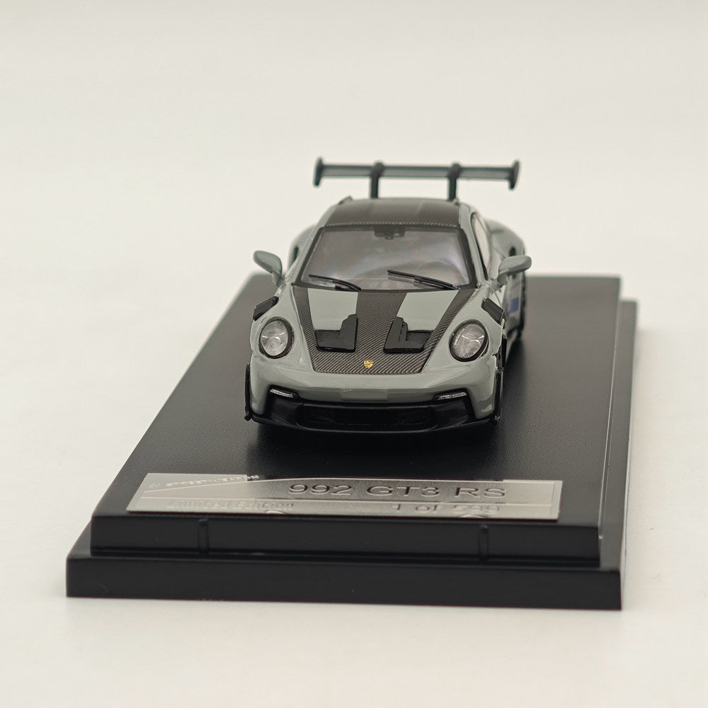 1:64 Scale Porsche 992 GT3 RS Racing Sports Grey Diecast Model Car - Premium Collectible Toy for Adults & Kids - Perfect for Display, Racing Enthusiasts & Car Collections