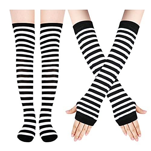 Black White Striped