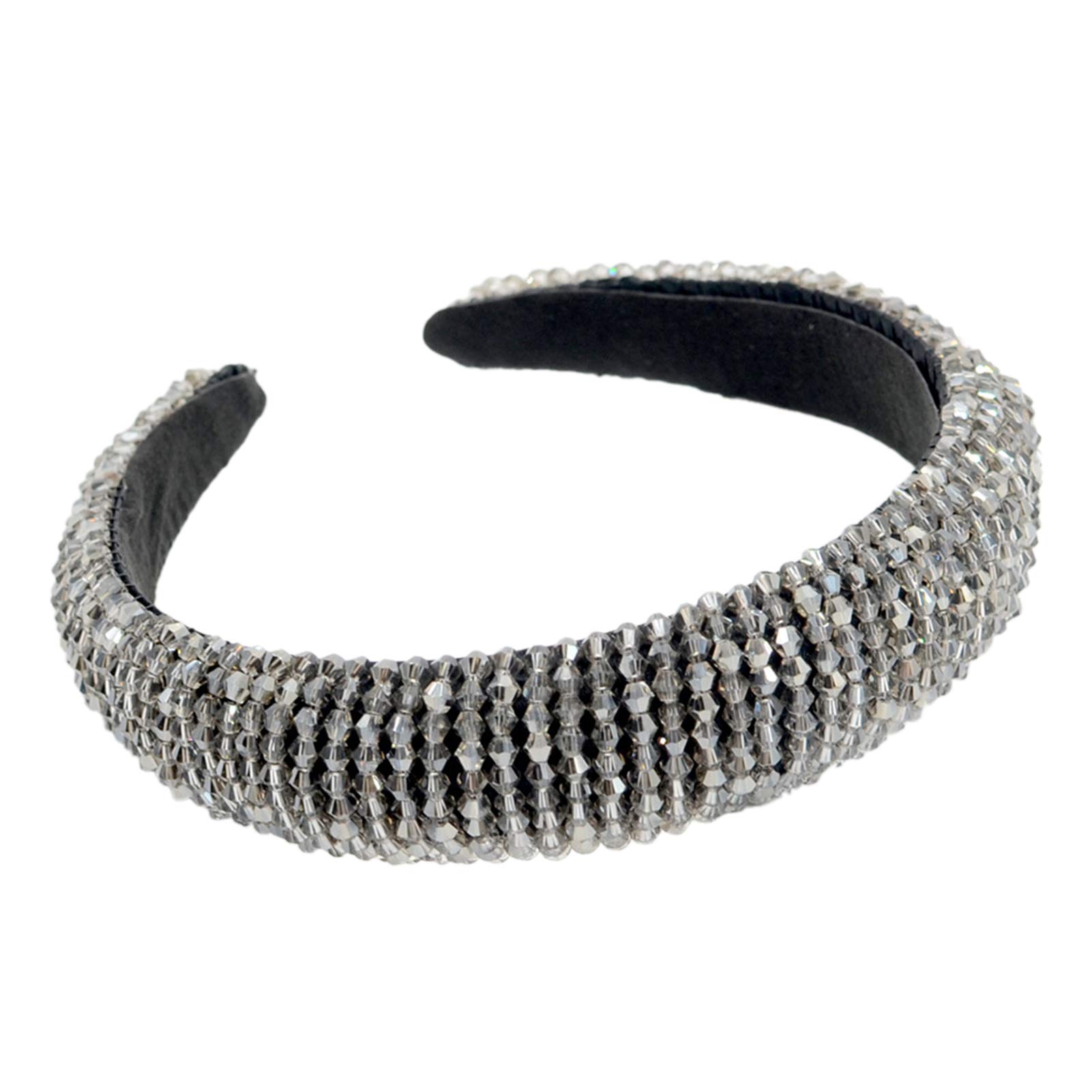 IKAXIYO Women's Fashion Crystal Headbands - Elegant Wide Headbands with Faux Crystals for Women, Perfect for Parties, Clubs, Weddings & Everyday Wear