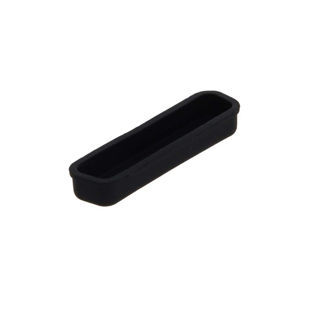 Fielect 5-Pack Black DB-25 Silicone Dust Covers for Parallel Printer Ports - 40x10x5mm Anti-Dust Protector Caps | Perfect for Office Equipment, Computer Accessories & Electronics Protection
