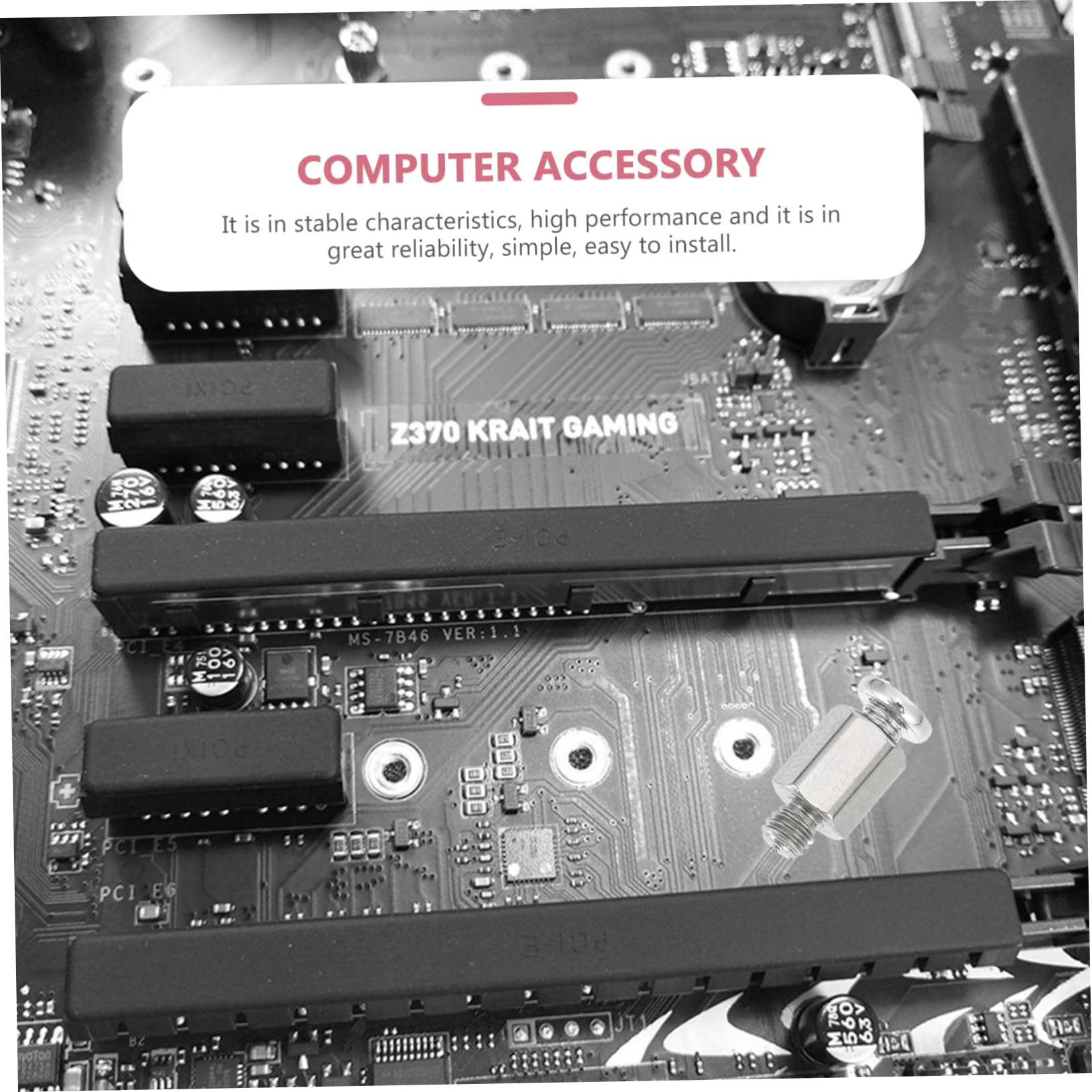 Gatuida 60 Pcs Motherboard Screws & SSD Standoffs for Laptop, Notebook Holder, Metal Computer Accessories, Laptop Stand, Motherboard Standoffs, Ideal for DIY Laptop Repair & SSD Installation