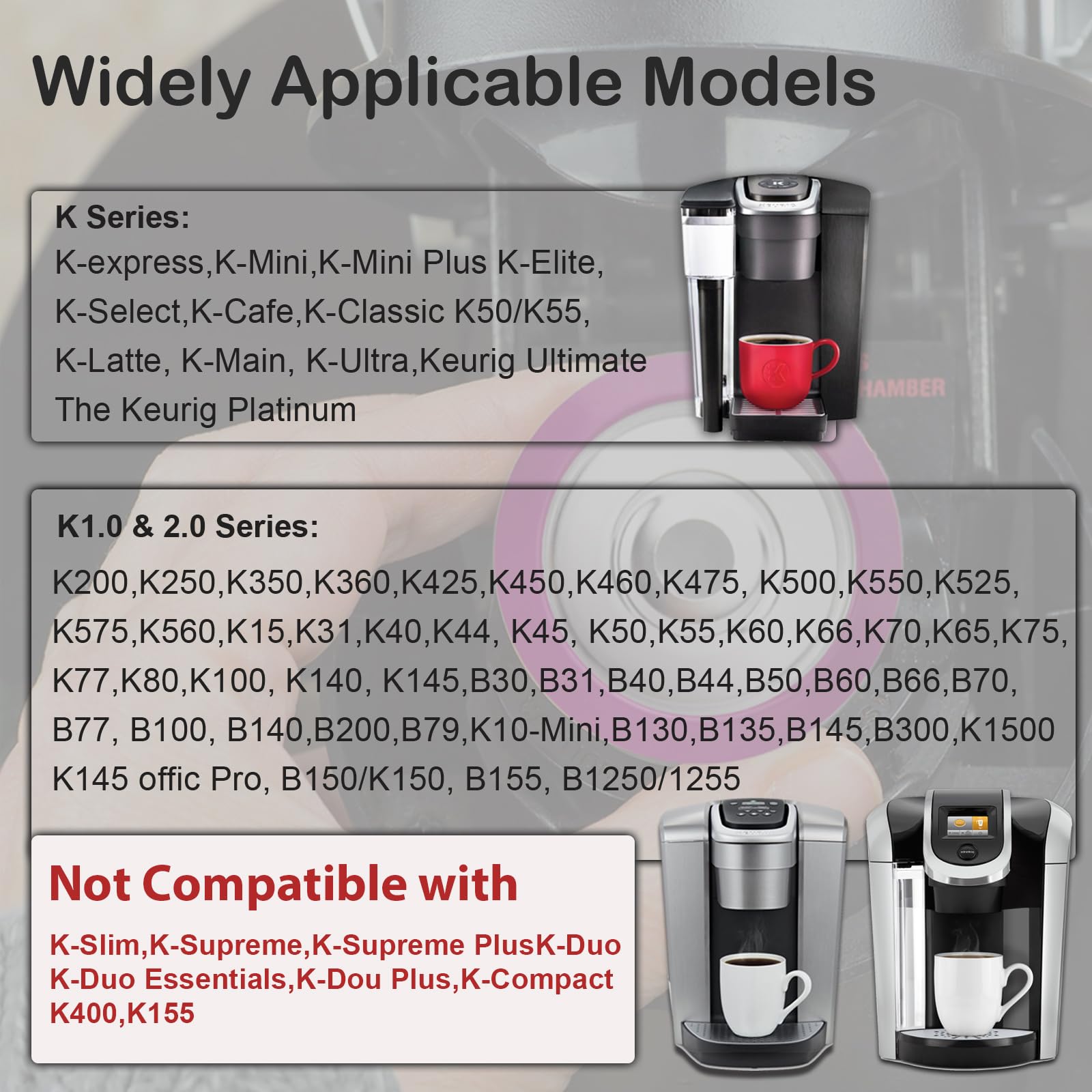 Reusable K Cups for Keurig - Universal Stainless Steel Coffee Pods Compatible with Keurig 1.0 & 2.0 Brewers | Eco-Friendly Coffee Filters for Home & Office Use