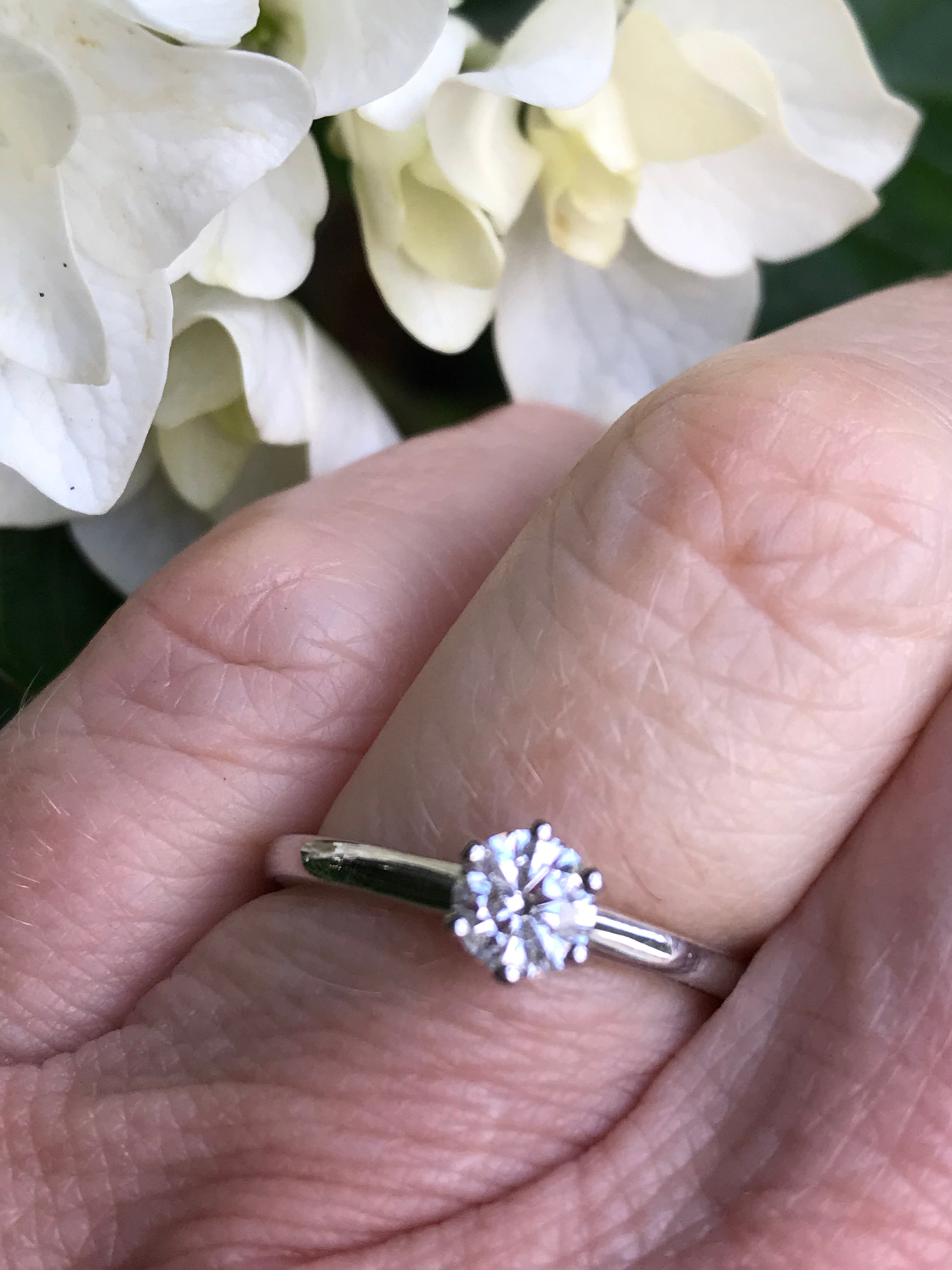 0.36 Carat Platinum Certified Natural Diamond Engagement Ring - Perfect for Proposals, Anniversaries & Special Occasions