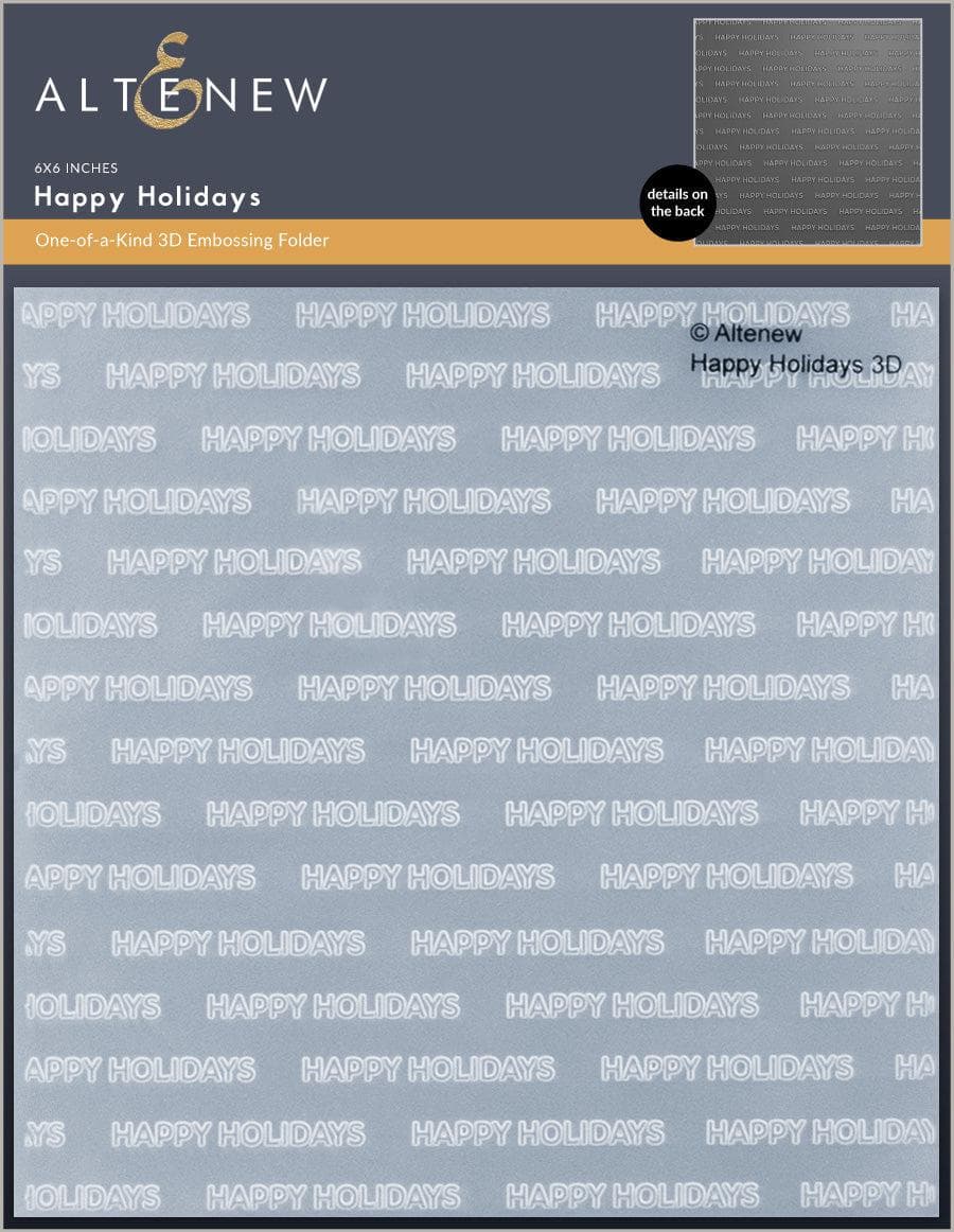 3D Embossing Folder for Card Making - Christmas Holiday Greeting Cards, DIY Scrapbooking & Paper Crafting Supplies