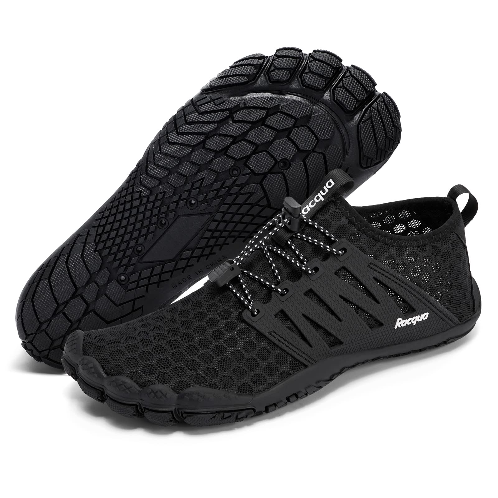**Racqua Composite Mesh Water Shoes for Men & Women - Quick-Dry, Lightweight & Non-Slip - Perfect for Beach, Pool, Kayaking & Water Sports**