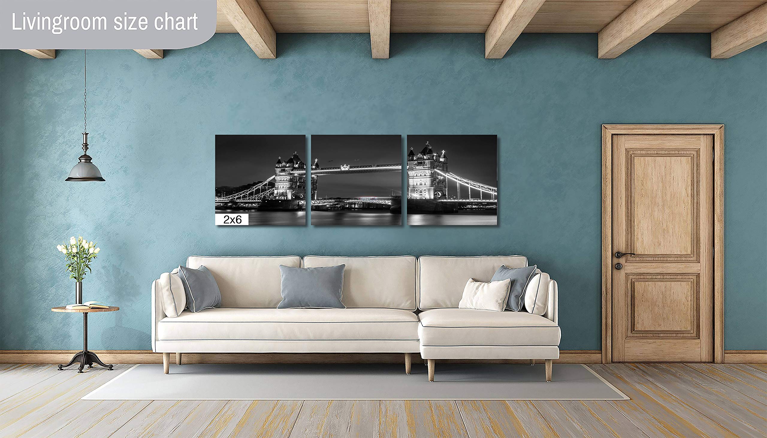 Black and White Tower Bridge London England Photography - Canvas Metal Wall Art Print for Living Room & Bedroom Decor | UK Landmark Cityscape Home Office Wall Decor