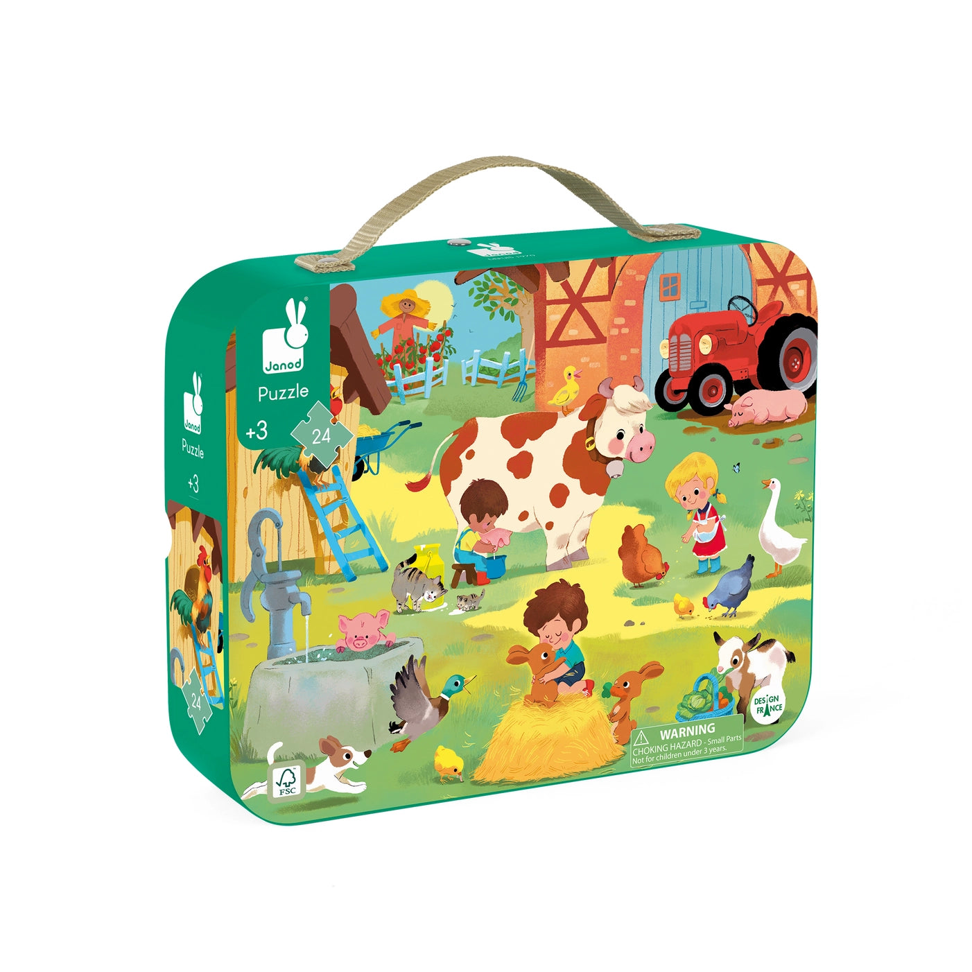 Farm Animal Puzzle for Kids - 24 Piece Educational Jigsaw Puzzle - Perfect for Preschool Learning & Family Game Night