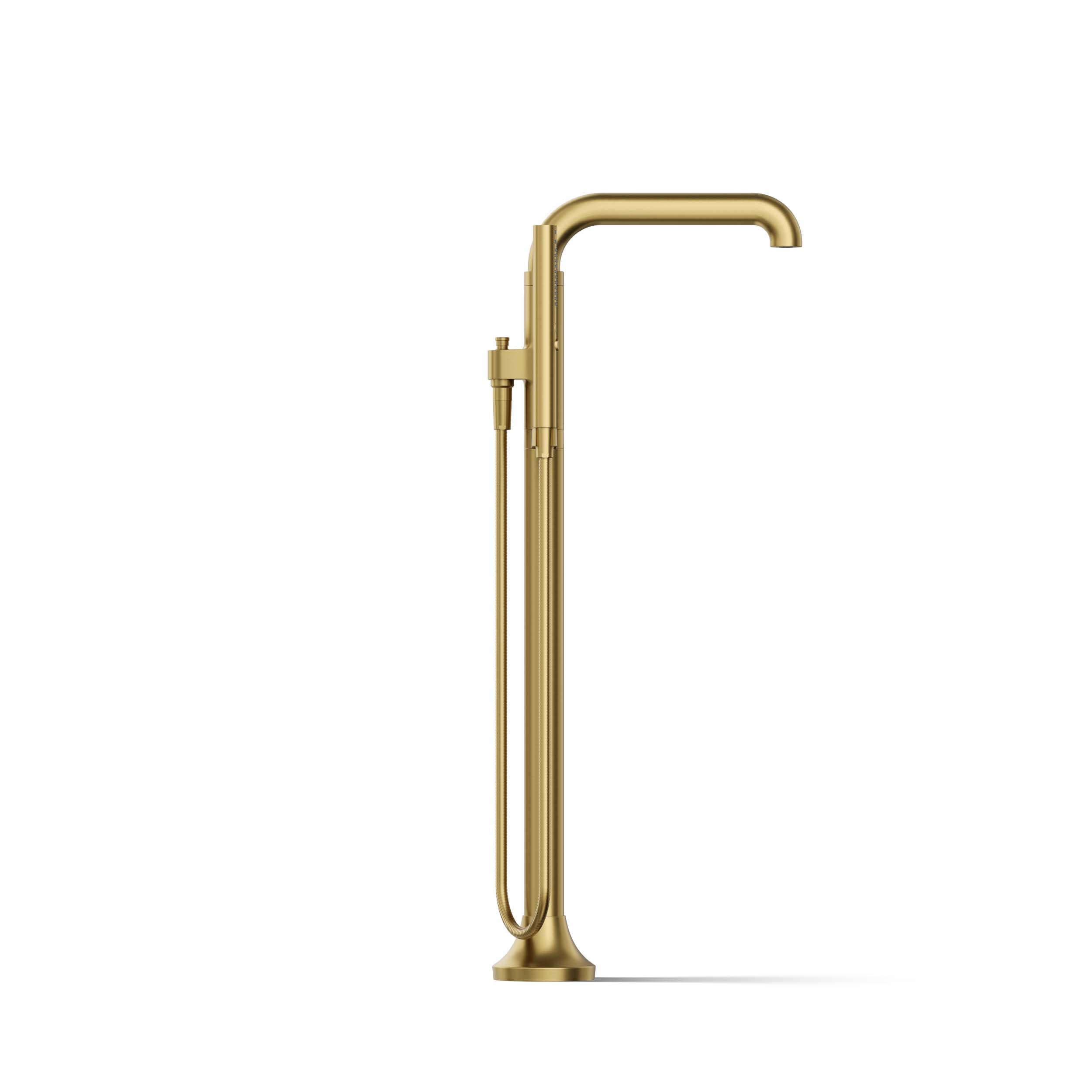 KOHLER TONE® Freestanding Bathroom Faucet Trim - Modern Matte Black Finish for Bathtub & Sink Installation - Perfect for Spa, Master Bath & Luxury Home Renovations
