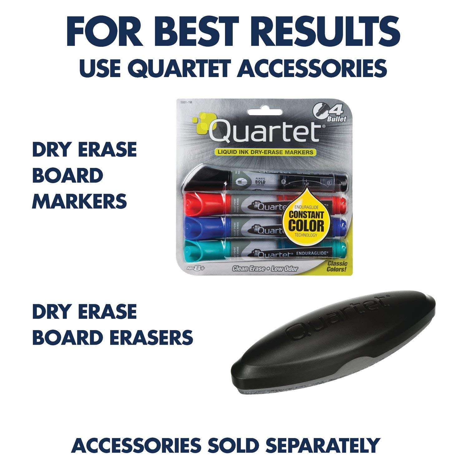 Quartet Magnetic Dry Erase White Board 3' x 2' - Nano-Clean Surface Resists Stains, Black Aluminum Frame (SM533B) - Perfect for Office Meetings, Classroom Teaching & Home Organization
