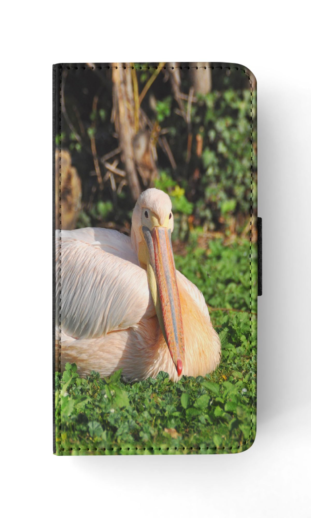 Premium Pelican Large Water Bird Flip Wallet Phone Case for Samsung Galaxy S23 - Slim Protective Cover with Card Slots | Perfect for Outdoor Adventures, Travel & Daily Use