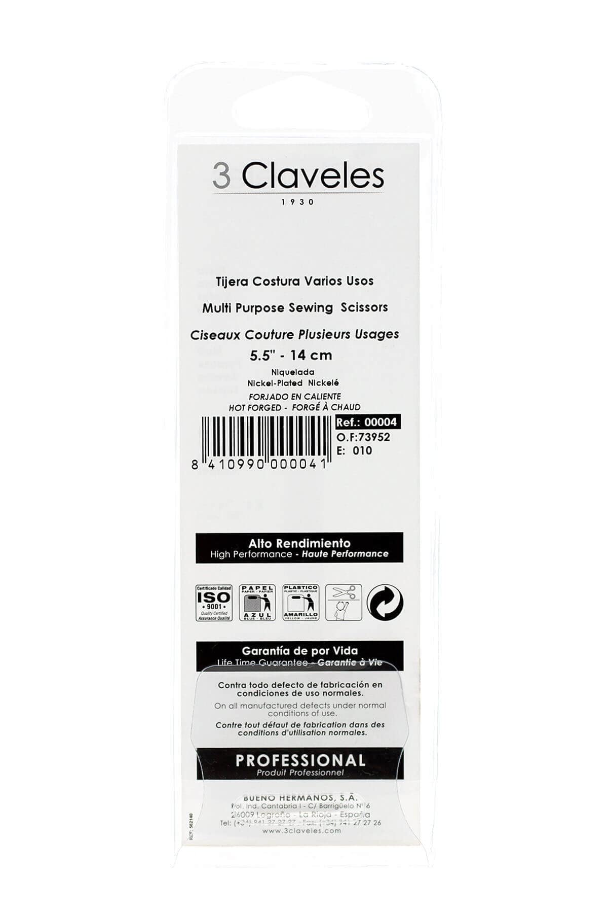 Premium Stainless Steel Scissors - Sharp Precision Cutting for Fabric, Paper, Crafts & Office Use - Ideal for Sewing, DIY Projects & Home Office