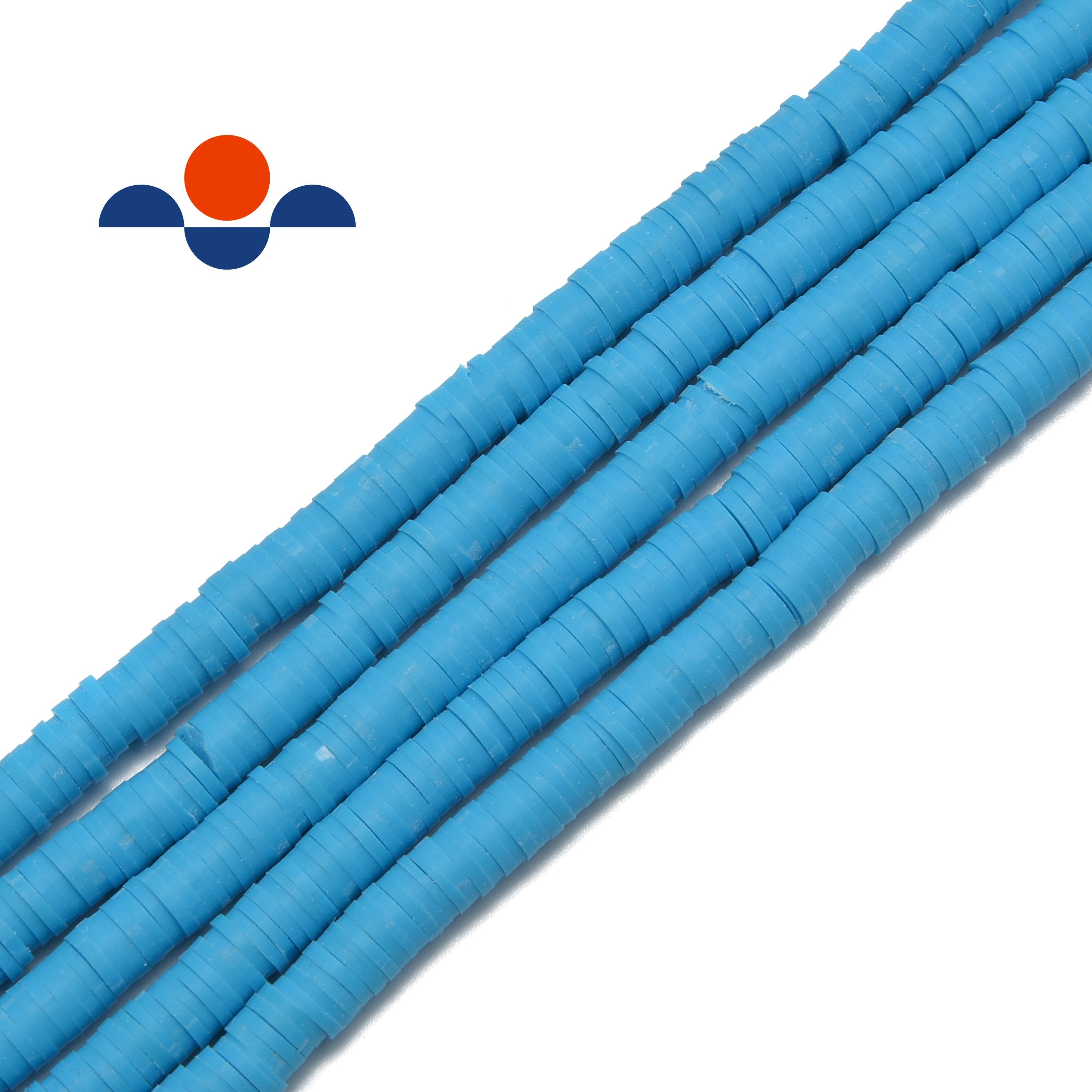 Polymer Clay Heishi Rondelle Disc Beads 1x6mm - 15.5 Inch Strand of African Tribal Beads for Jewelry Making, DIY Crafts, and Boho Fashion Accessories