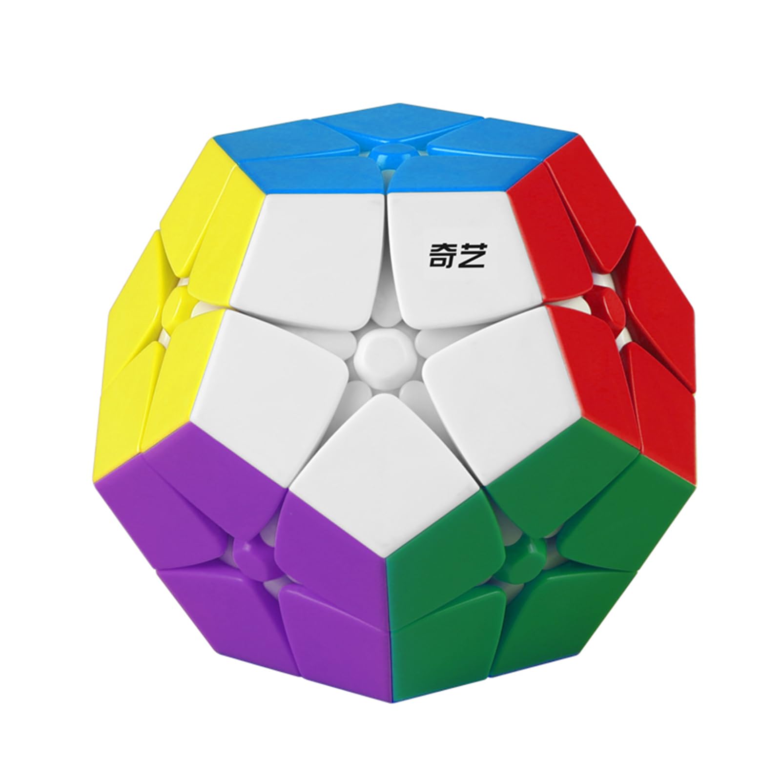QYTOYS Stickerless 2x2 Megaminx Speed Cube - Pentagonal Dodecahedron Magic Puzzle Toy | Brain Teaser Educational Game | ABS Plastic Square Cube for Kids & Adults | Perfect for Stress Relief, STEM Learning & Speedcubing Competitions