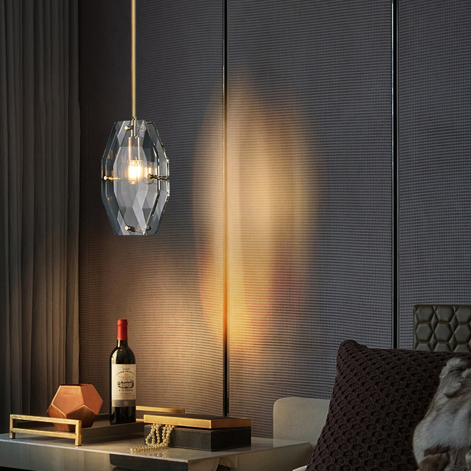 Francaix Modern Pendant Light - Elegant Hanging Ceiling Lamp for Kitchen, Dining Room, Bedroom & Living Room Decor