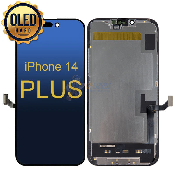 Original iPhone 14 Plus SL Hard OLED Display Touch Screen Digitizer Assembly Replacement - High-Quality Repair Part for DIY Fixes at Home or Office