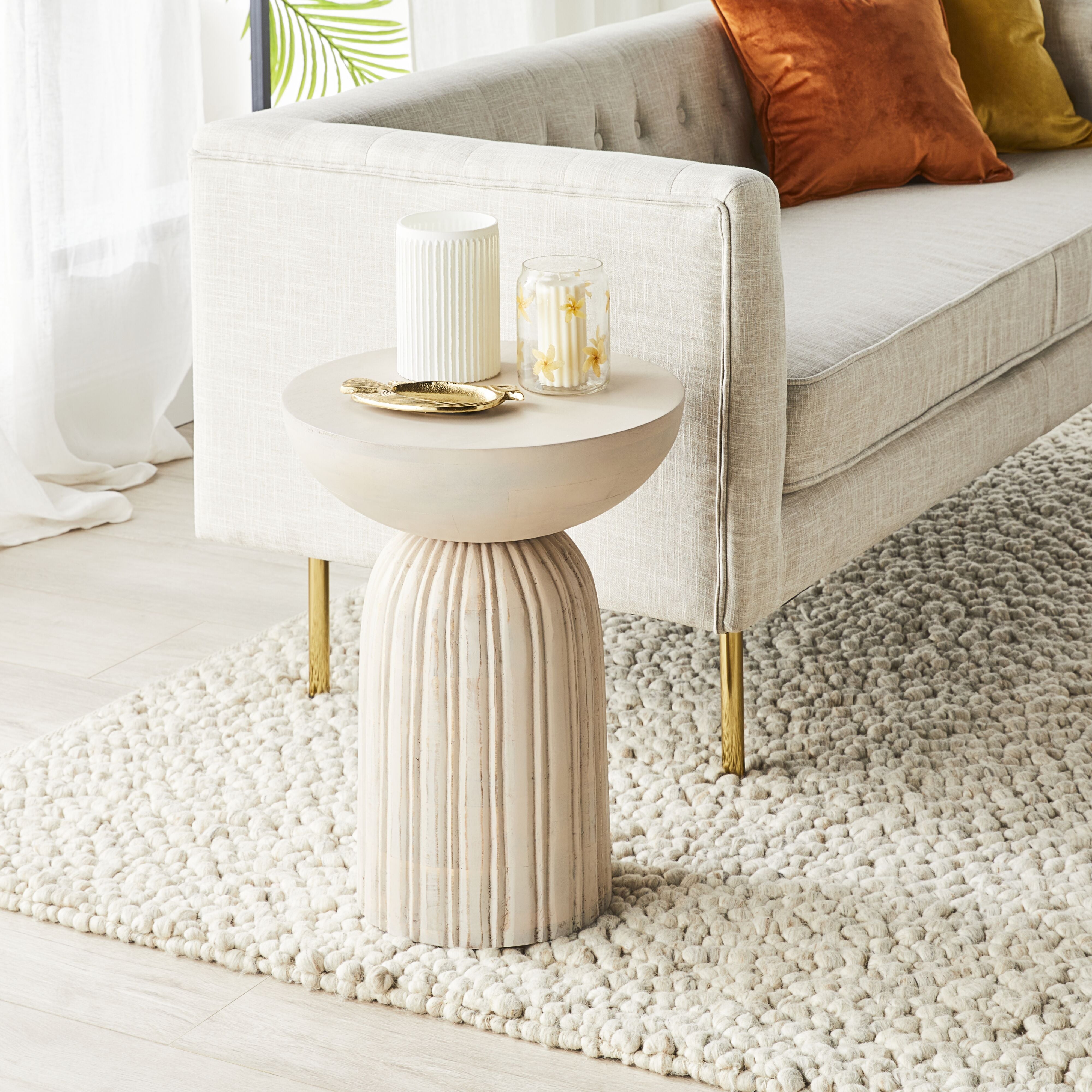 Modern Agnia Side Table - Small End Table for Living Room, Bedroom, or Office - Nightstand with Storage Shelf - Perfect for Coffee, Books, and Decor