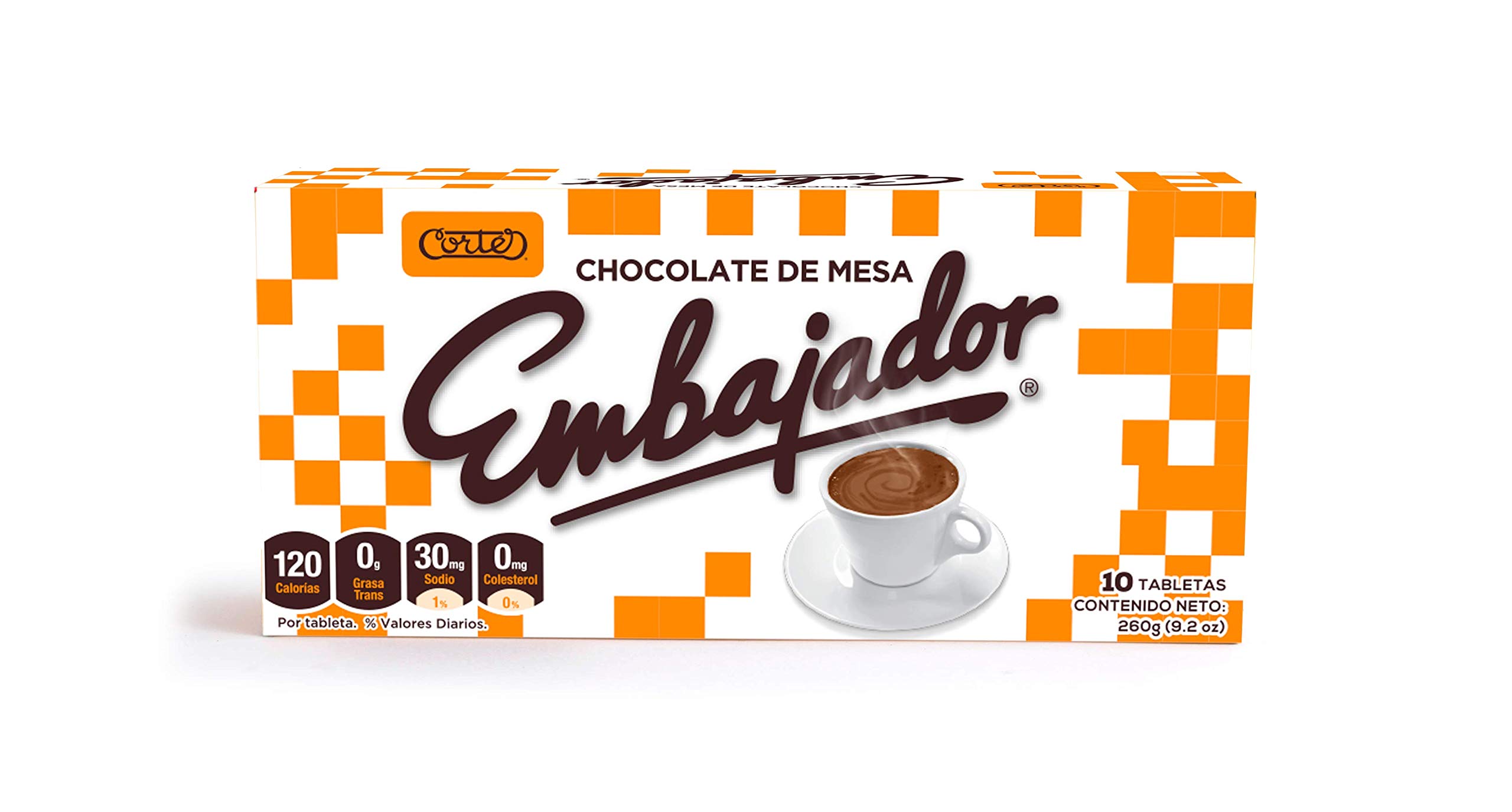 Premium Dominican Baking Chocolate - Ambassador Chocolate de Mesa for Desserts, Cakes & Hot Cocoa (8-Pack) | Authentic Sweet Baking Chocolate from Republica Dominicana | Perfect for Baking, Gifting & Holiday Treats