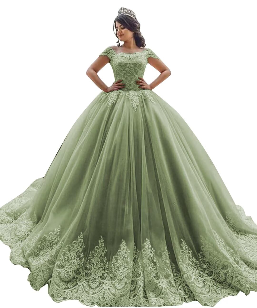 Elegant Off Shoulder Quinceañera Dresses | Ball Gown Sweet 16 Lace Applique Prom Princess Gowns for Teen Girls | Perfect for Quinceañeras, Sweet 16 Parties, Prom Nights & Formal Dances