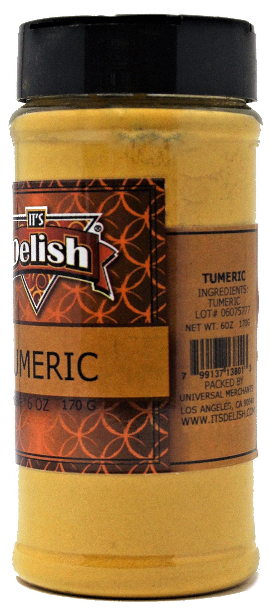 Premium Organic Turmeric Powder for Cooking & Health - 8oz Glass Jar by Its Delish | Perfect for Golden Milk, Curries, Smoothies & Natural Remedies