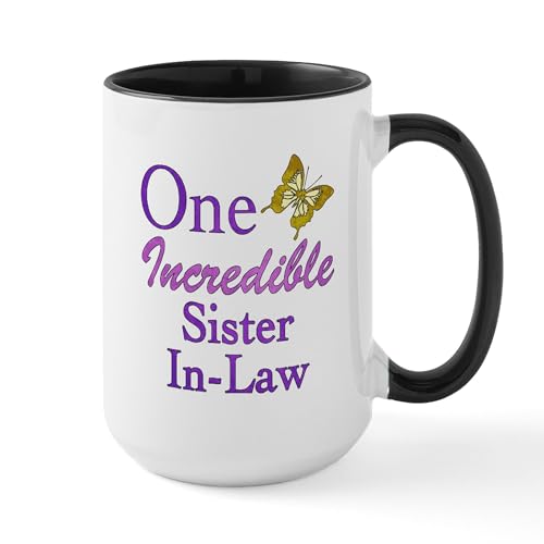 White/Black Inside - One Incredible Sister In Law Large Mug