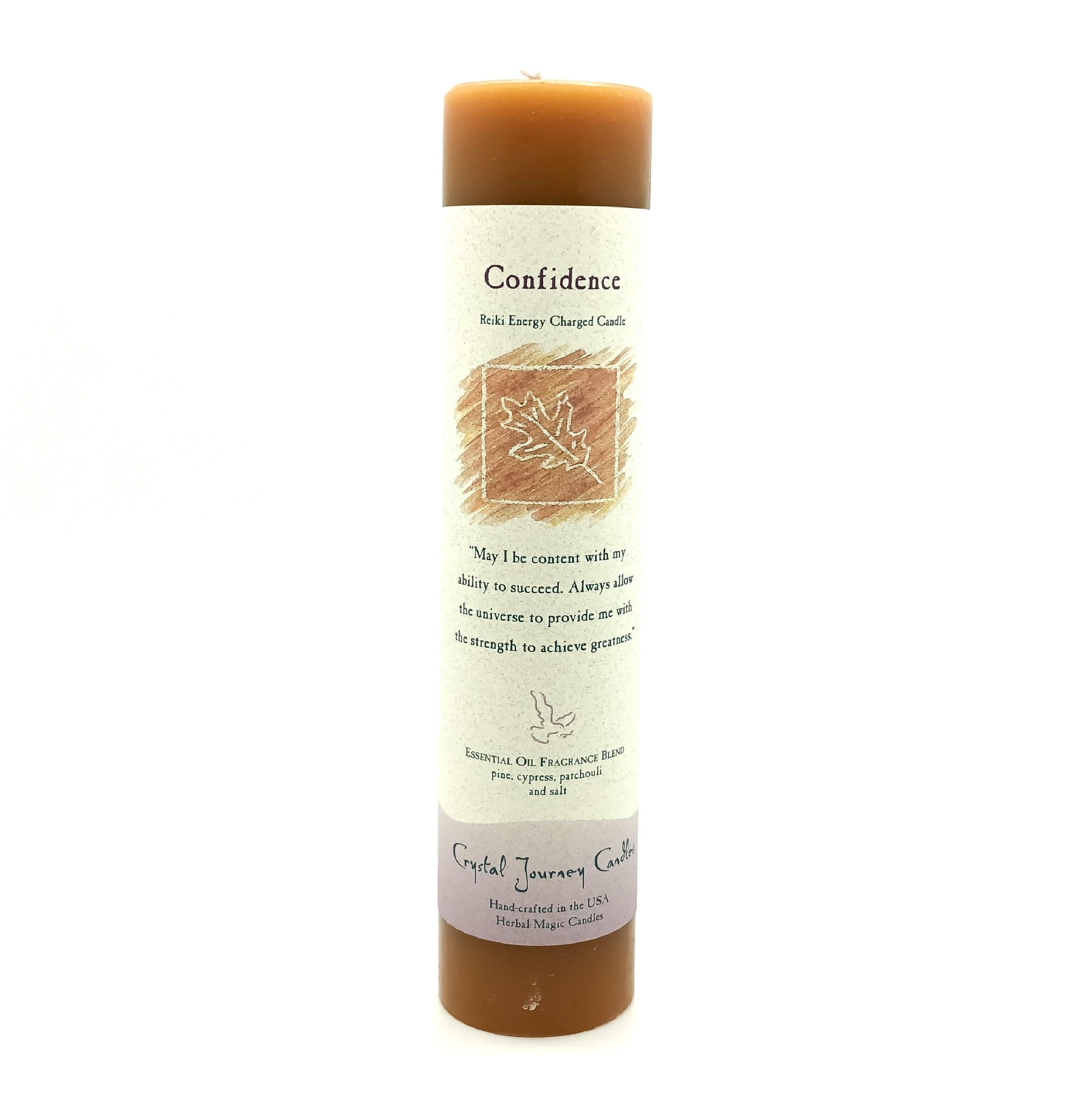 Confidence Intention Candle - Scented Soy Wax Candle for Manifestation, Meditation & Positive Energy | Perfect for Yoga, Relaxation & Spiritual Practices