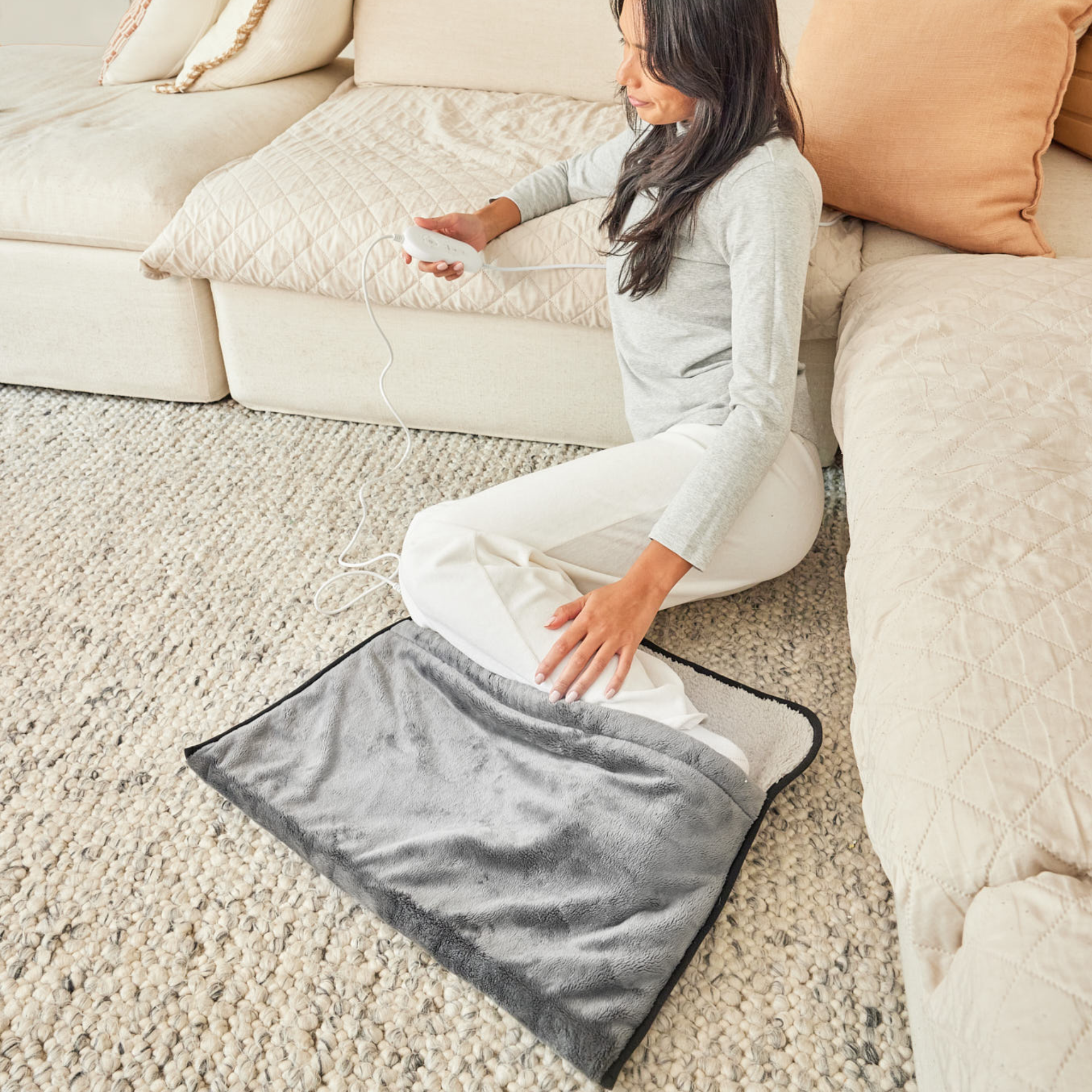 Electric Heated Foot Warmer Pouch - Soft Plush Cozy Slippers for Indoor & Outdoor Use - Perfect for Winter, Camping, and Office Comfort