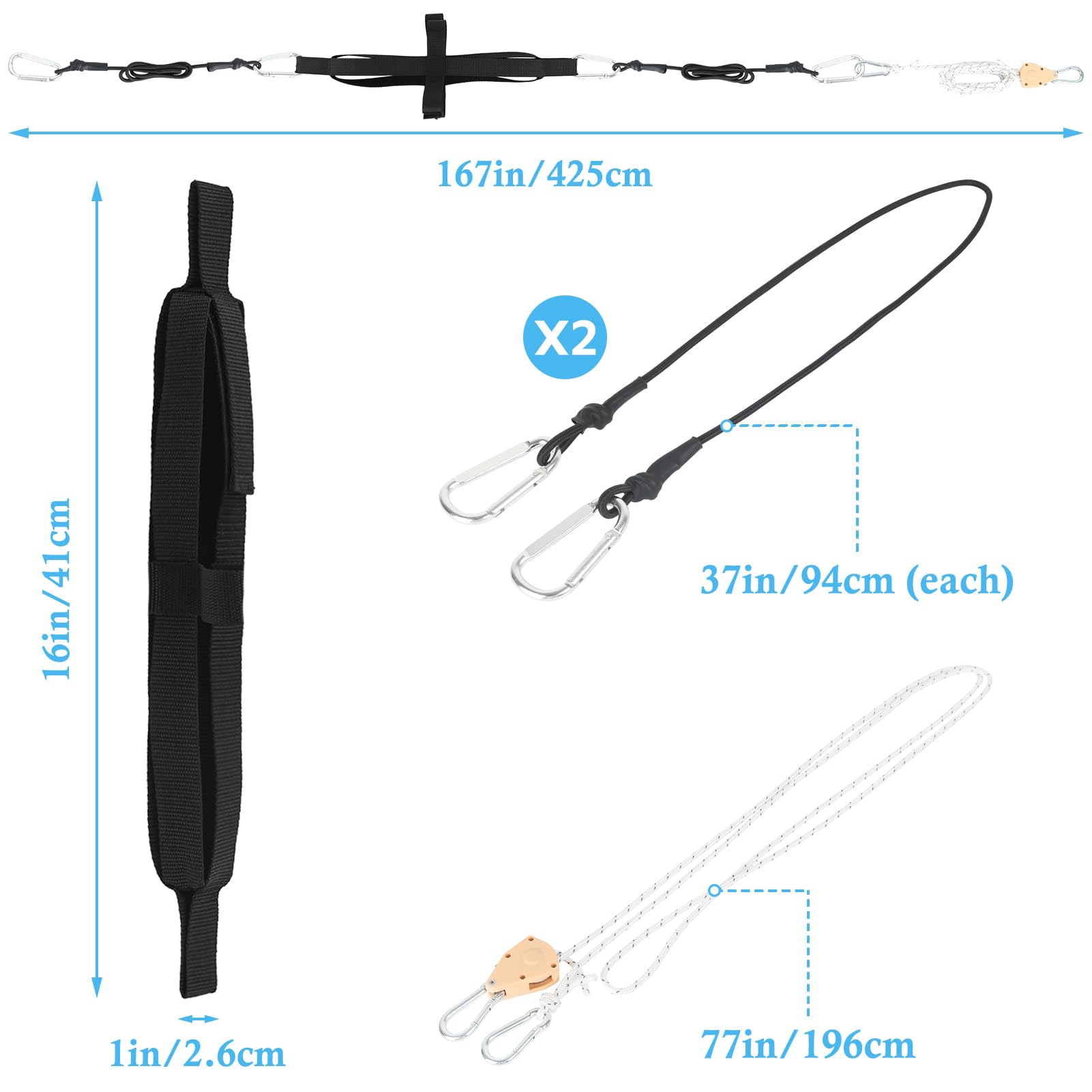 **Adjustable High Elasticity Volleyball Spike Trainer - Solo Spiking & Serving Practice Equipment for Beginners & Pros | Volleyball Training Aid System | Perfect for Indoor & Outdoor Drills, Team Practice & Gifts**