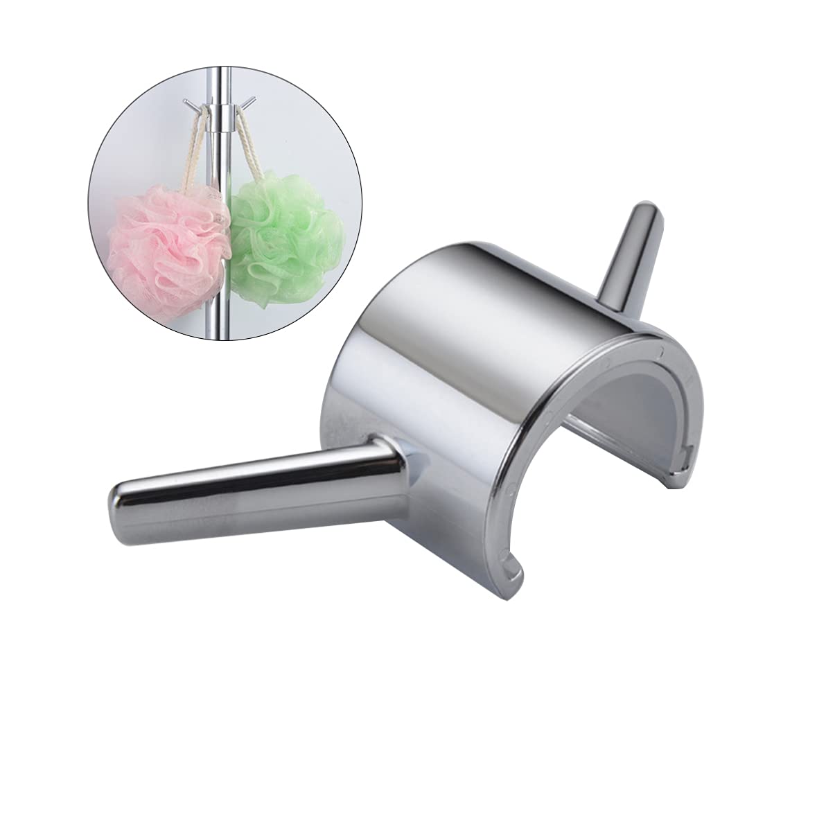 Cabilock Heavy Duty Removable Bathroom Hooks - 12 Pack Stainless Steel Shower Hooks with Strong Adhesive Strips for Towels, Robes & Accessories - Perfect Bathroom Organizer for Home, Gym, Dorm & RV Use