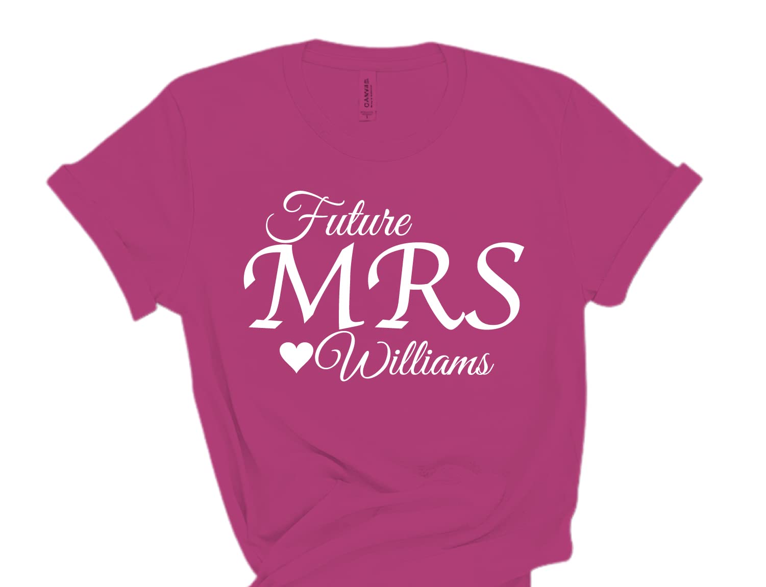 Personalized Future Mrs T-Shirt - Custom Bridal Wedding Shirt for Women - Engagement Party & Bachelorette Gift - Soon to Be Mrs Top for Wedding Showers & Honeymoon