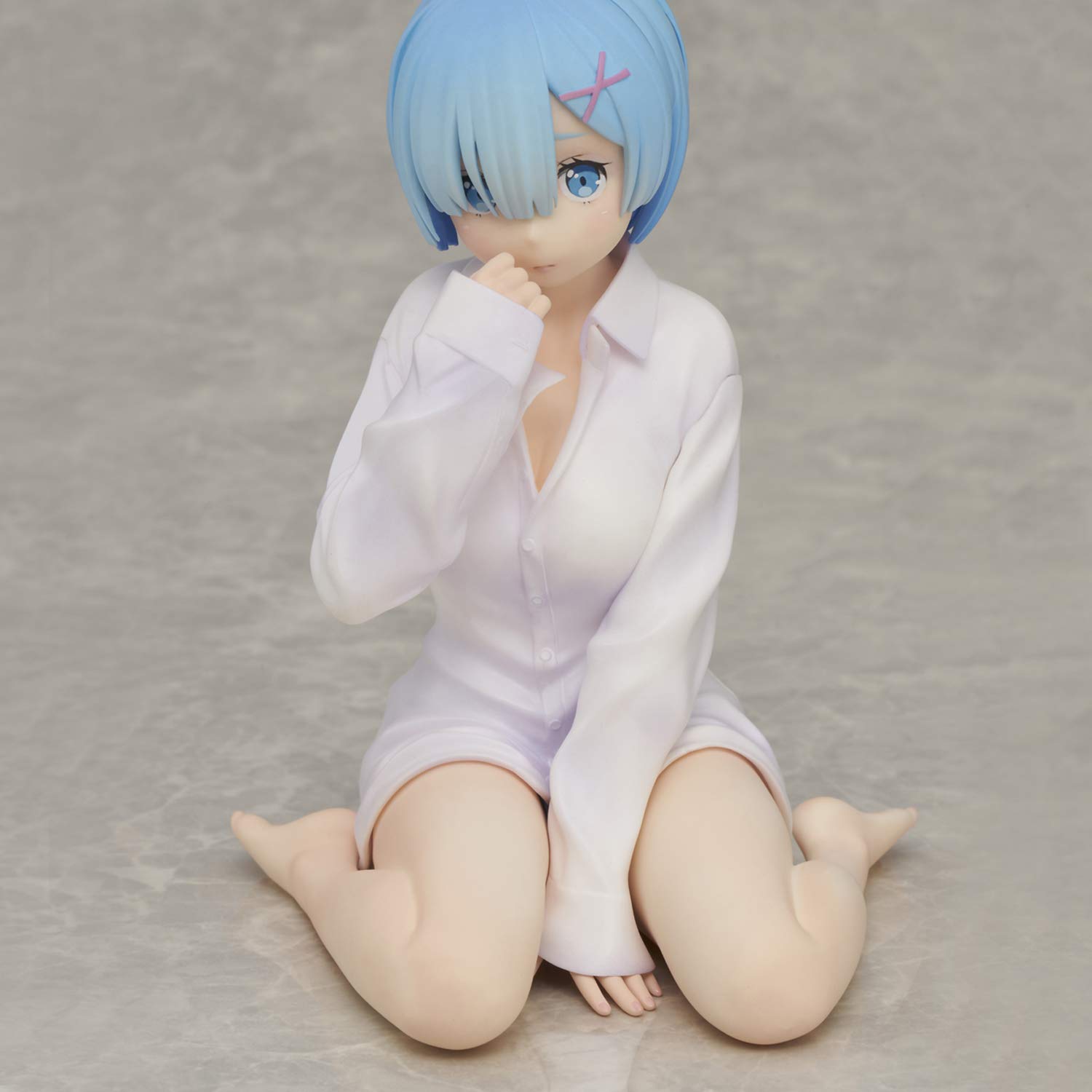 Re:ZERO -Starting Life in Another World- Rem Dress Shirt Ver. Complete Anime Figure - Perfect for Anime Collectors, Display & Cosplay Inspiration