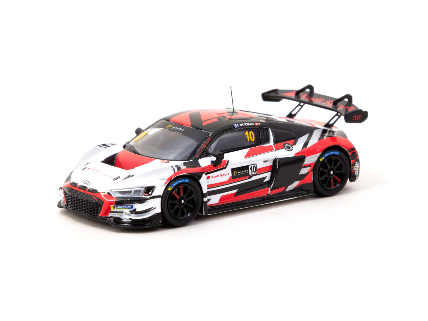 Tarmac Works 1/64 Scale Audi R8 LMS GT3 Evo II Diecast Model Car - Macau GT Cup 2022 #10 Limited Edition - Perfect for Collectors & Racing Enthusiasts - Display Case & Gift Box Included