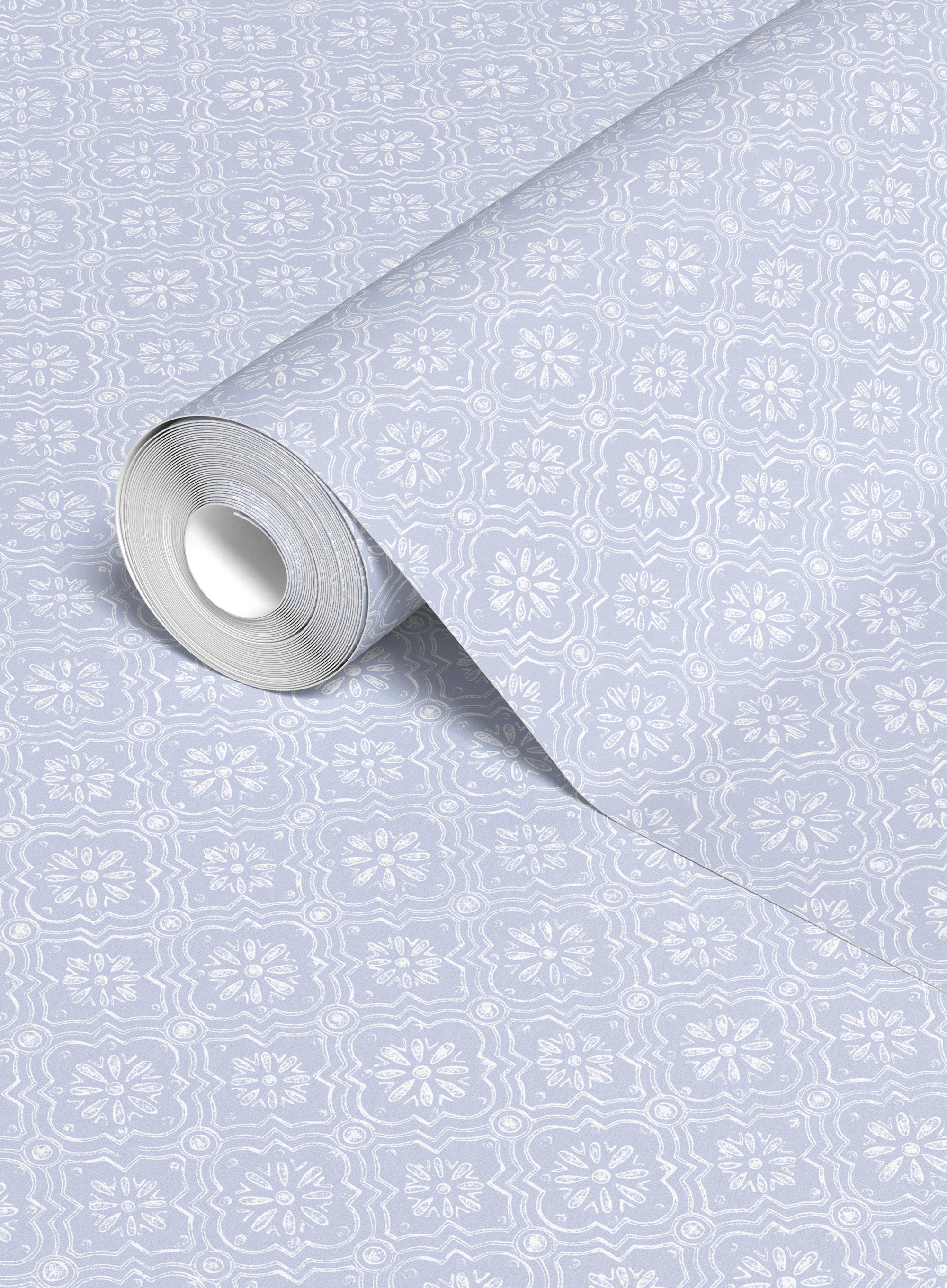 Premium Daphne Wallpaper - Sky Blue Floral Design | Self-Adhesive Peel & Stick Wallpaper for Bedroom, Living Room, Nursery Decor