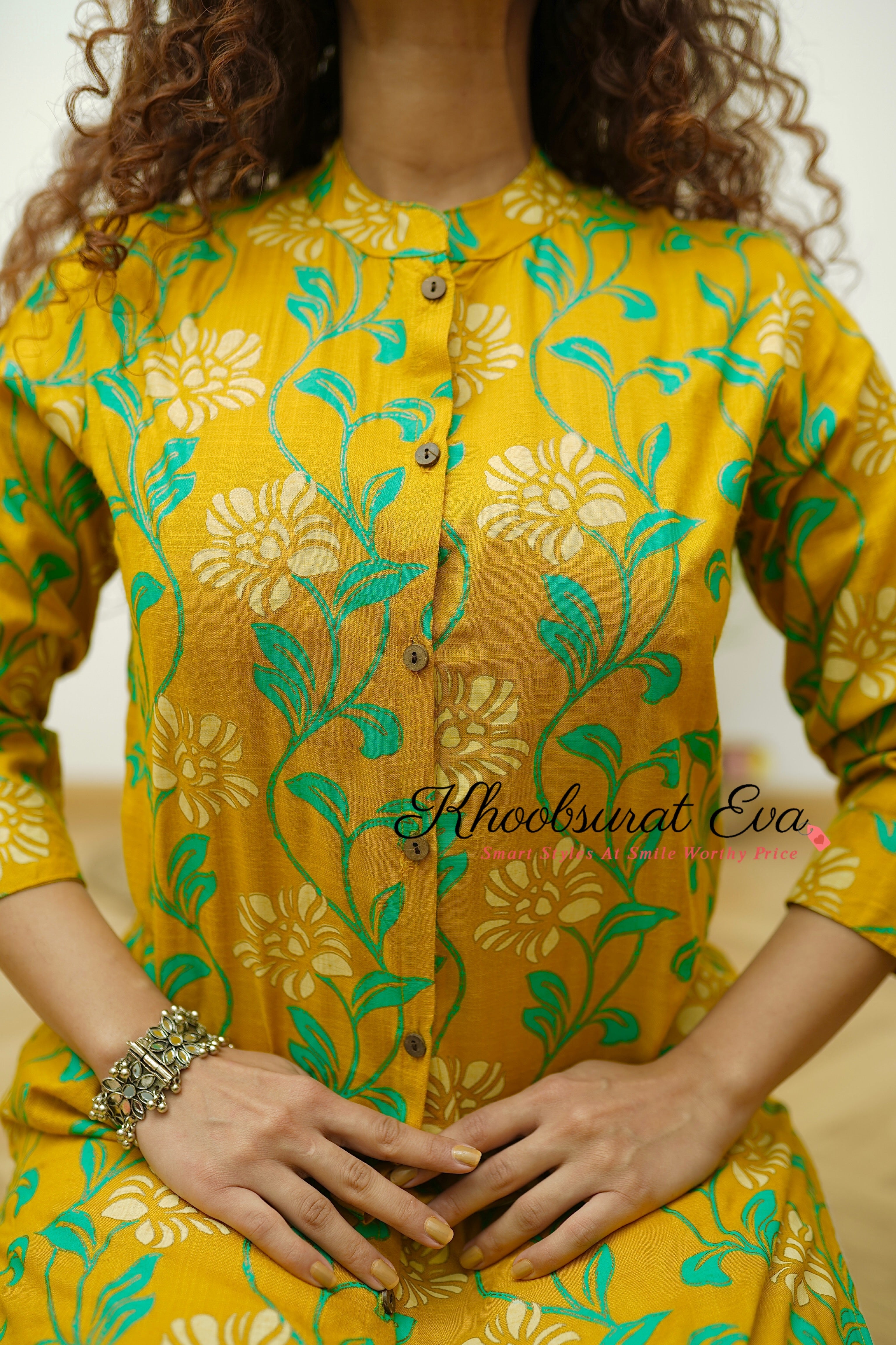Stylish Yellow Cotton Printed Straight Kurta for Women - Comfortable & Trendy Ethnic Wear for Festivals, Parties & Casual Outings