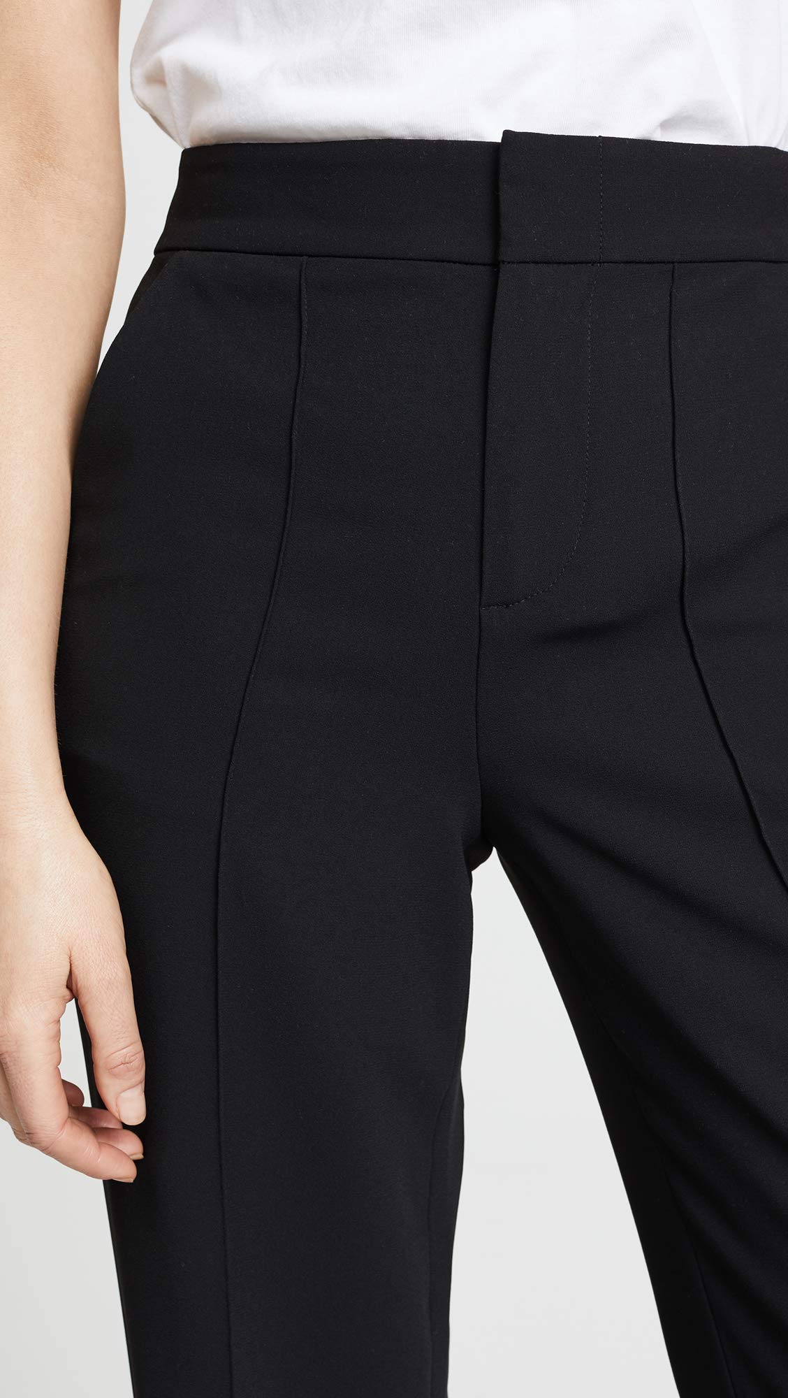 Alice + Olivia Women's Dylan High Waisted Leg Pants - Slimming Stretch Work Pants for Office, Business & Formal Occasions