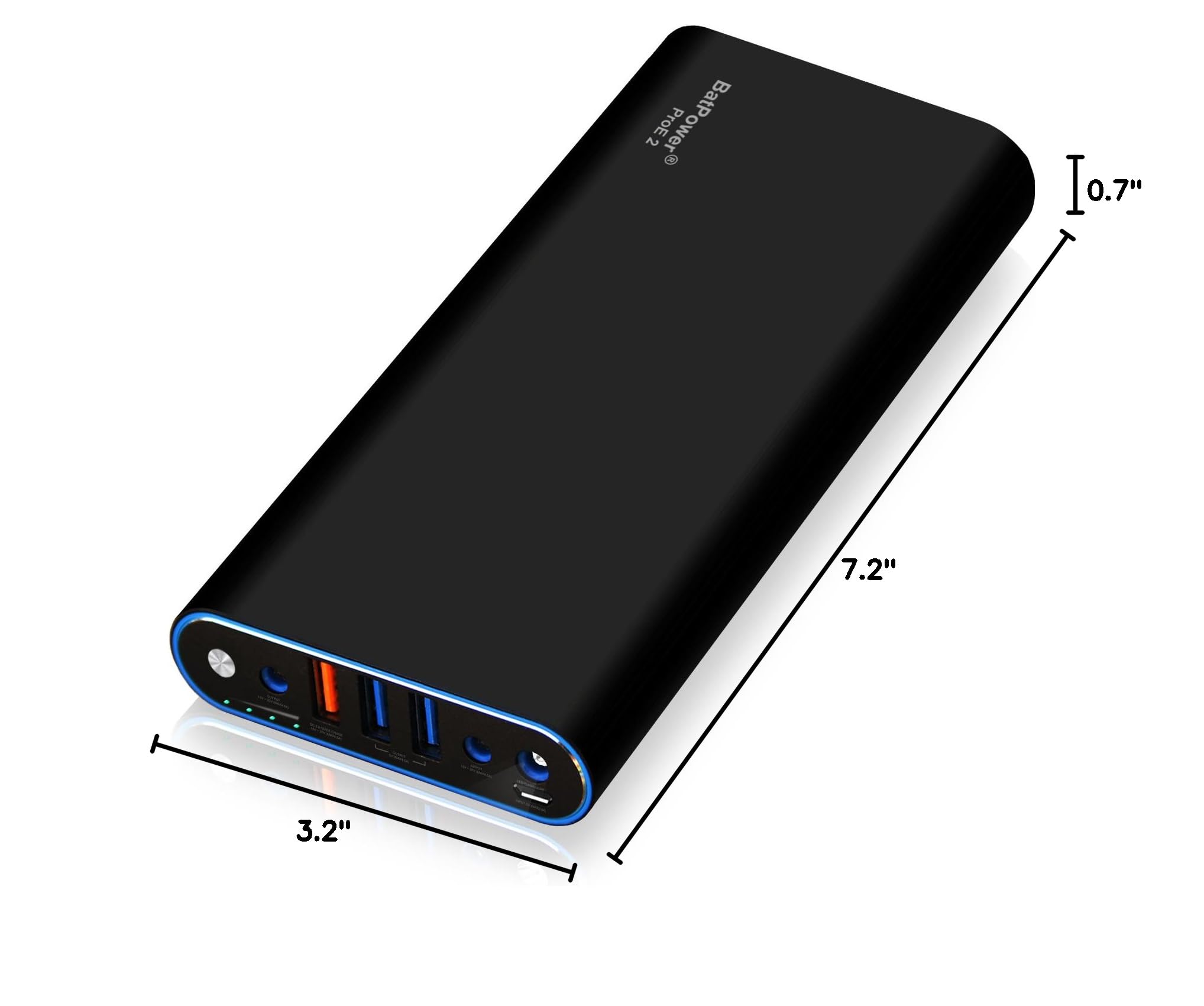 BatPower EX10L 148Wh Portable Laptop Power Bank - Universal External Battery for Lenovo ThinkPad, Carbon, Ultrabook, IdeaPad, Helix, Flex, Yoga | Fast USB QC Charging for Tablets & Smartphones | Perfect for Business Travel, Remote Work & Outdoor Use