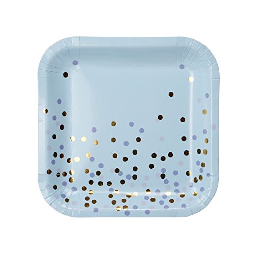 Light Blue and Gold Dots
