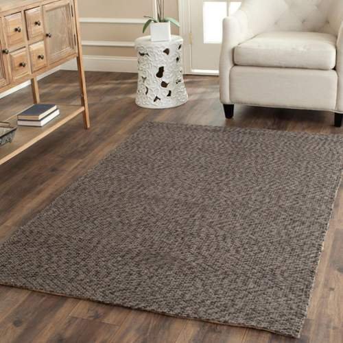 SAFAVIEH Handmade Jute Area Rug 8' x 10' - Natural Fiber Collection in Grey, Durable & Eco-Friendly for High Traffic Living Room, Bedroom, Office | Perfect for Boho, Farmhouse & Coastal Decor Styles (NF448A)