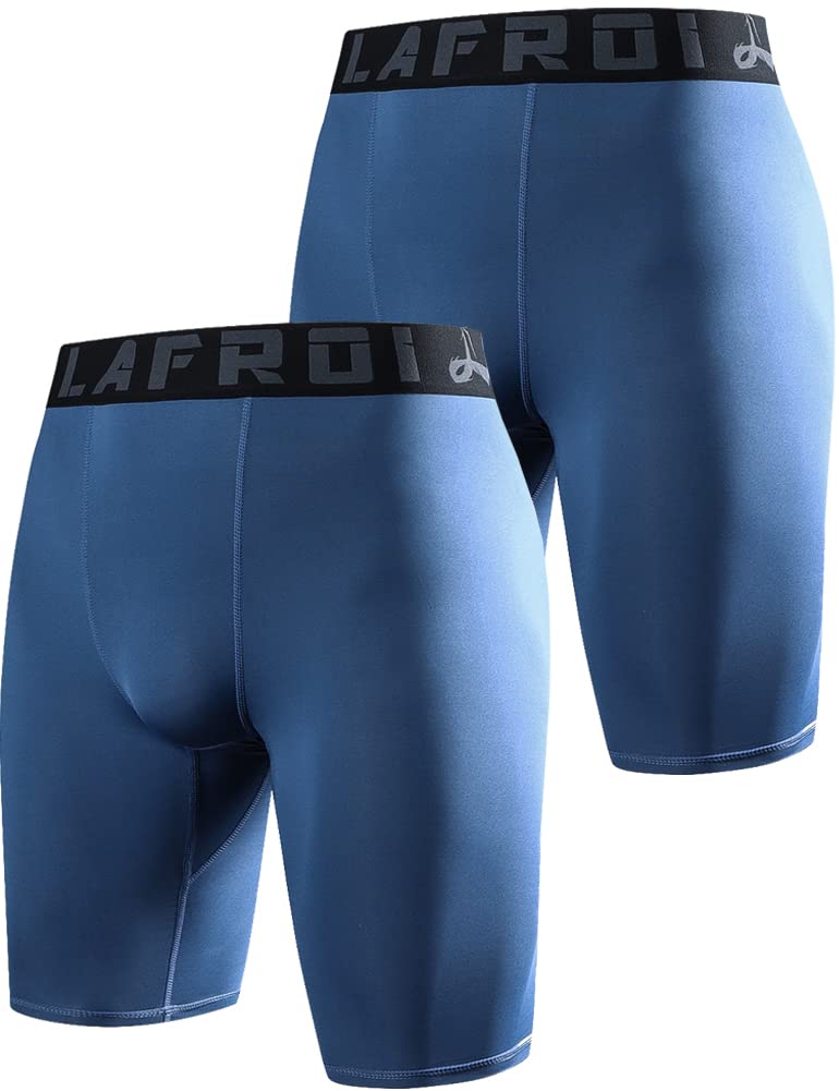 LAFROI Men's Quick Dry Cool Compression Fit Tights Shorts with Waistband - YSK09 | Workout, Running & Gym Activewear for Men