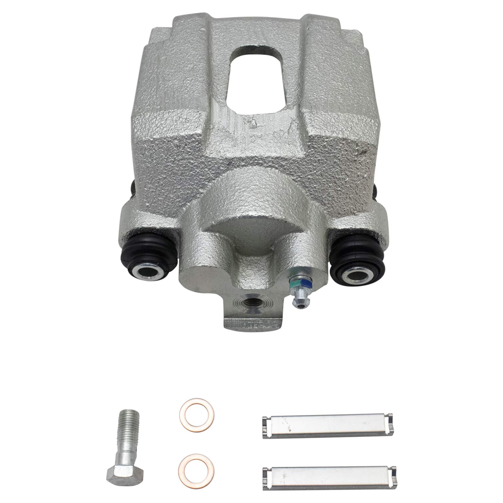 TRQ Rear Brake Pad & Rotor Kit with Caliper & Chemical Kit - Ceramic Solid Brake Pads & Rotors - Compatible with 2006-2010 Ford Explorer, 2007-2010 Explorer Sport Trac & Mercury Mountaineer - Perfect for Smooth Braking & Vehicle Maintenance