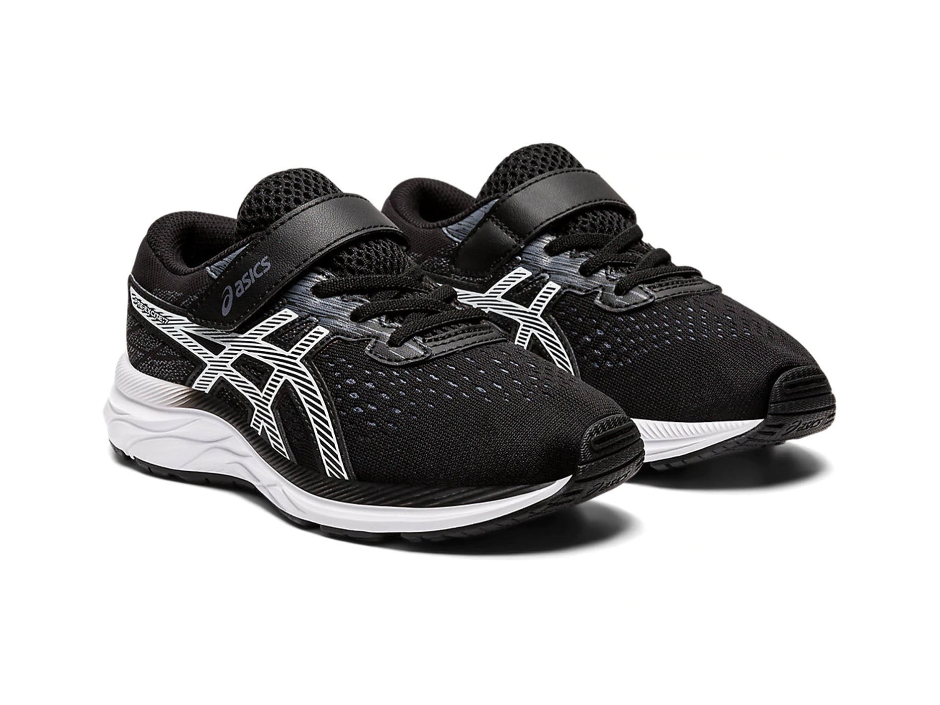 ASICS Junior Pre Excite 7 PS Kids Running Shoes - Black/White (1014A101-001) | Lightweight Athletic Sneakers for Boys & Girls | Perfect for School, Training & Daily Activities