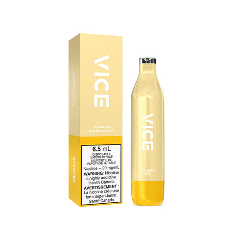 Banana Ice VICE 2500 Disposable Vape Pen - 2500 Puffs, Refreshing Banana Flavor - Perfect for Travel, Parties & Relaxation