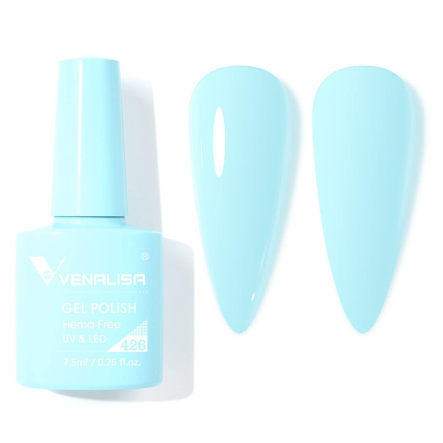VENALISA 7.5ml #426 Gel Nail Polish - Soak Off UV LED Nail Gel for Manicure & Nail Art - Salon Quality, Long Lasting, Needs UV/LED Light to Cure - Perfect for Home DIY, Professional Salon & Party Nail Designs