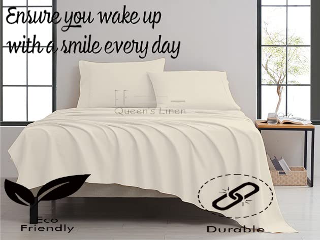 Premium RV Short Queen Sheet Set - Ivory Solid 60