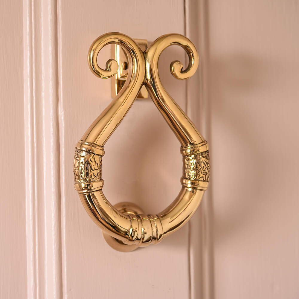 Antique Brass Victorian Door Knocker - Elegant & Timeless Home Decor for Front Entryway & Vintage Style Houses