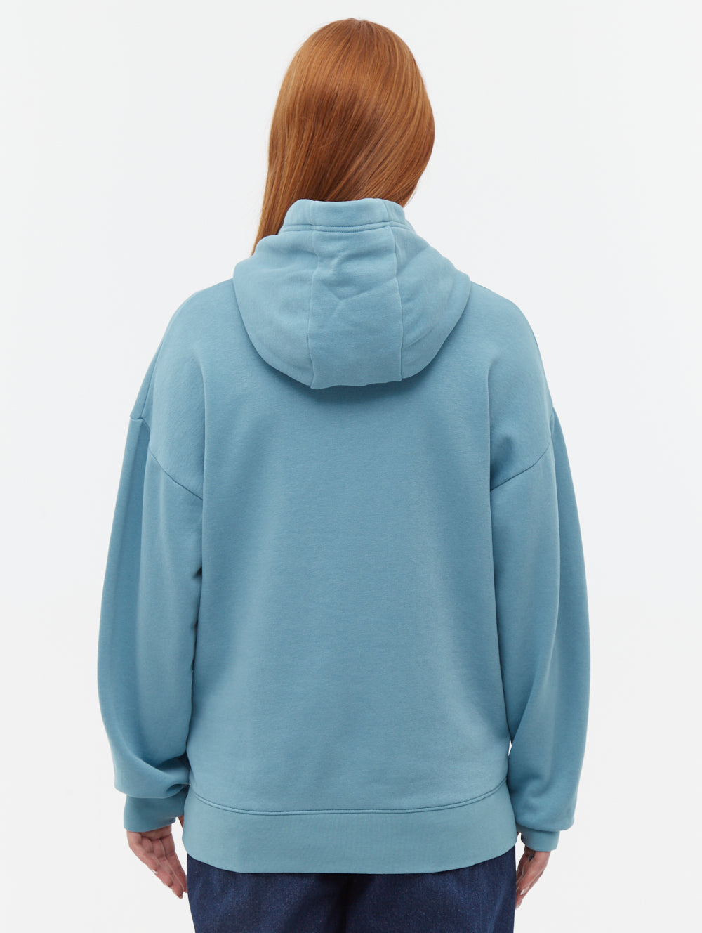 Theda Athletic Logo Oversize Hoodie - Women's Comfortable Fleece Pullover Sweatshirt for Casual Wear, Gym & Lounge